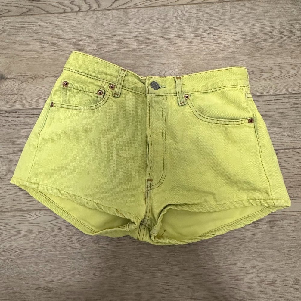 Urban Renewal Neon Yellow Levi's 501 Short